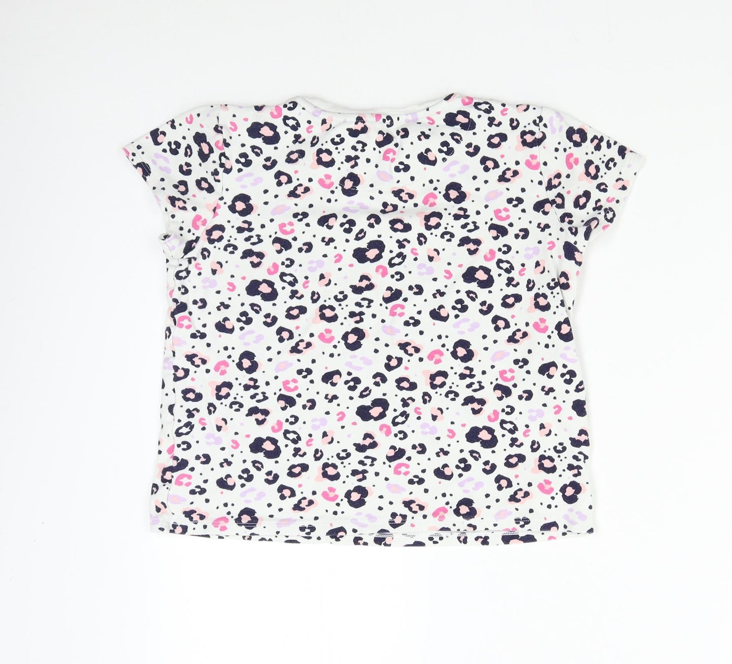 George Girls Multicoloured Animal Print  Basic T-Shirt Size 11-12 Years