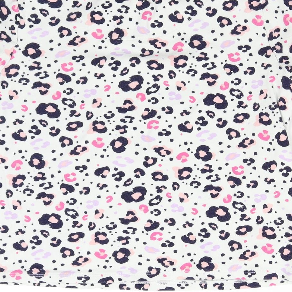 George Girls Multicoloured Animal Print  Basic T-Shirt Size 11-12 Years