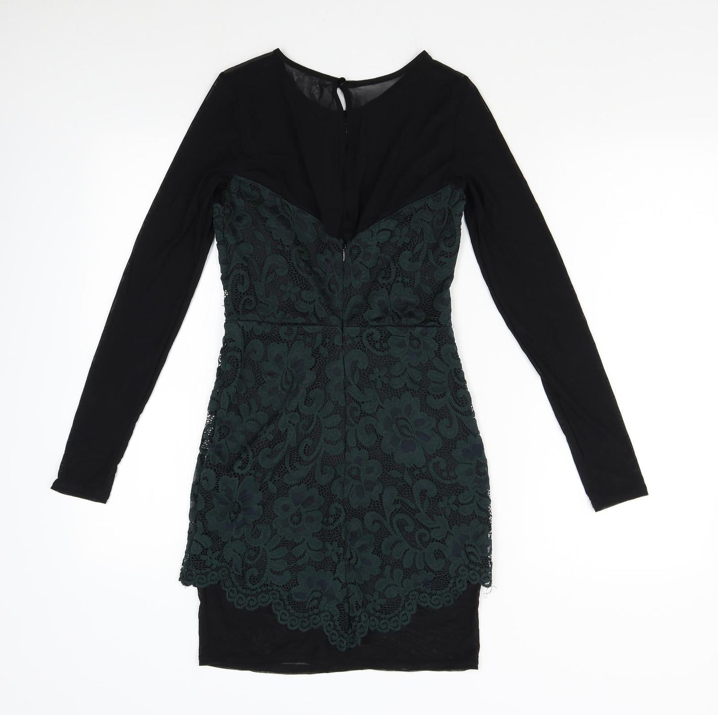ASOS Womens Green Floral  Bodycon  Size 8
