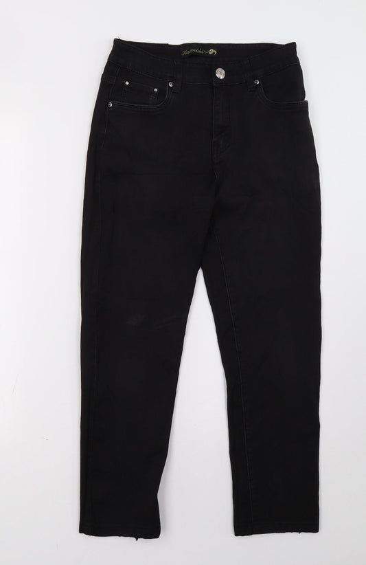 kaiweishi Womens Black   Straight Jeans Size 30 L28 in