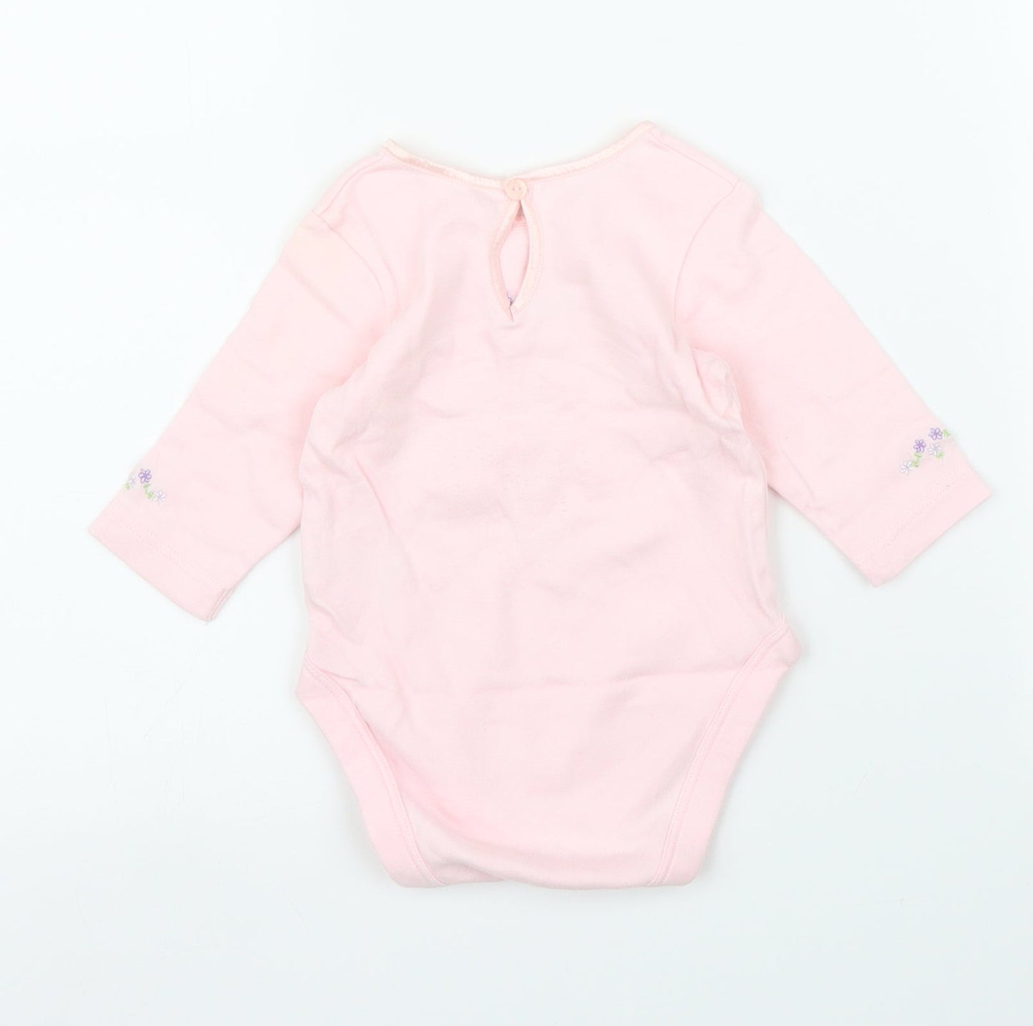 M&S Girls Pink   Babygrow One-Piece Size 3-6 Months