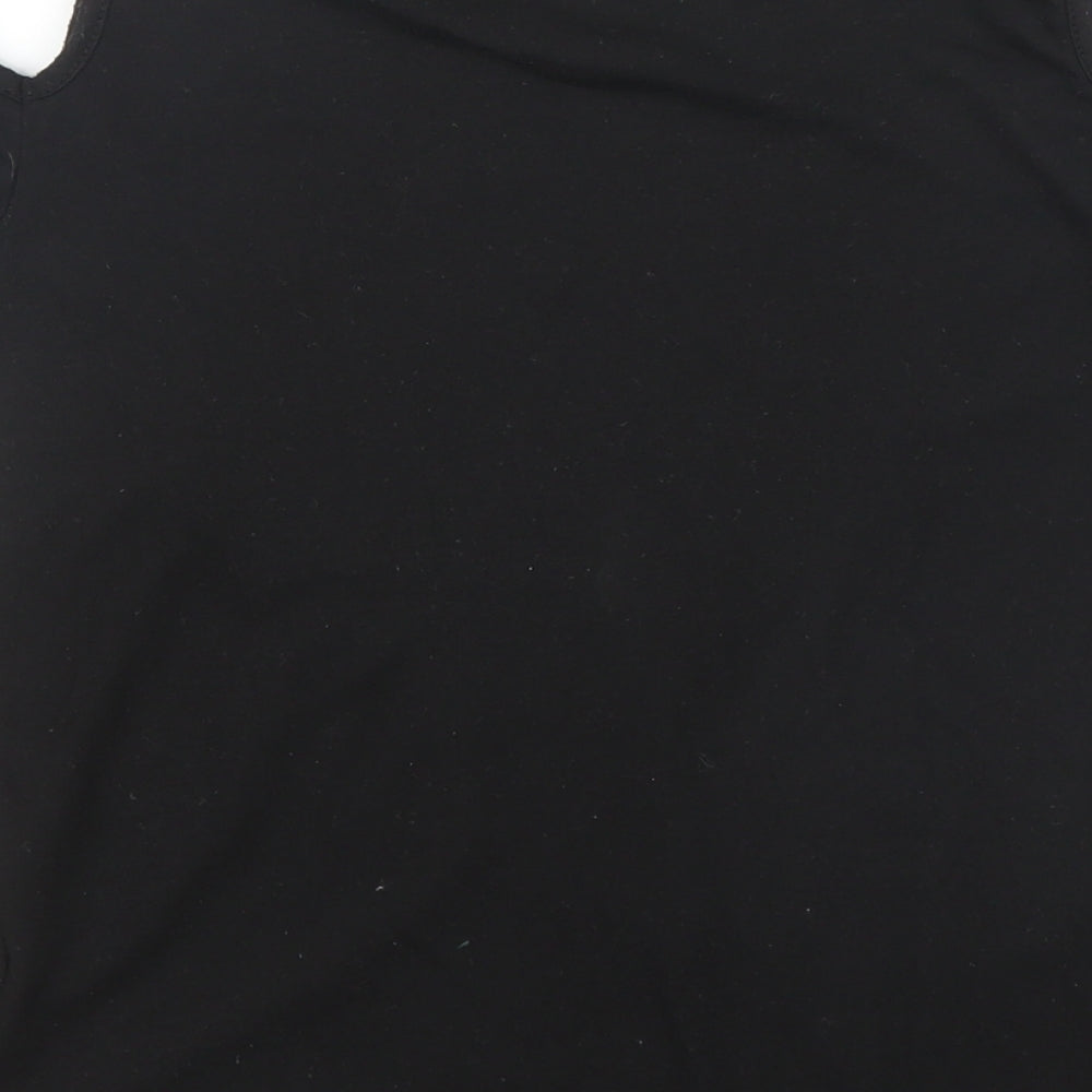 Primark Girls Black   Basic T-Shirt Size 7 Years