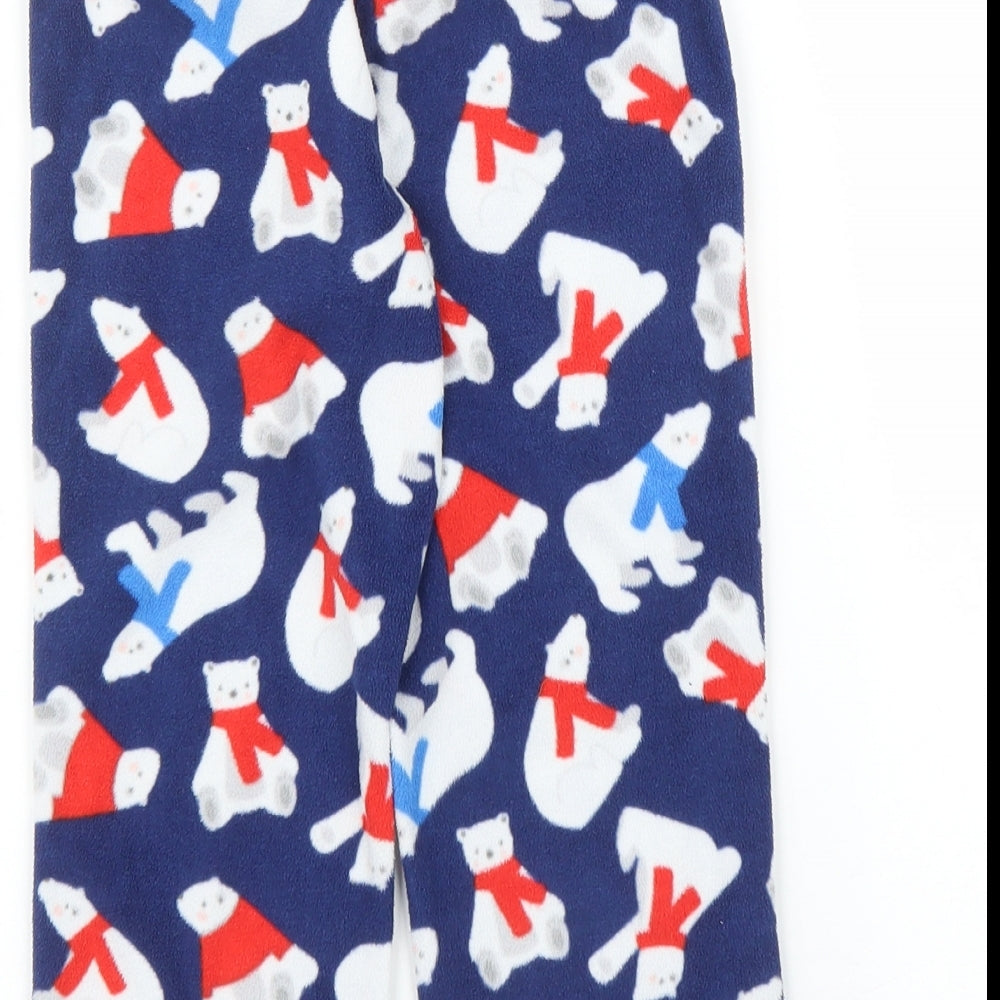 George Girls Blue Solid  Capri Pyjama Pants Size 4 Years