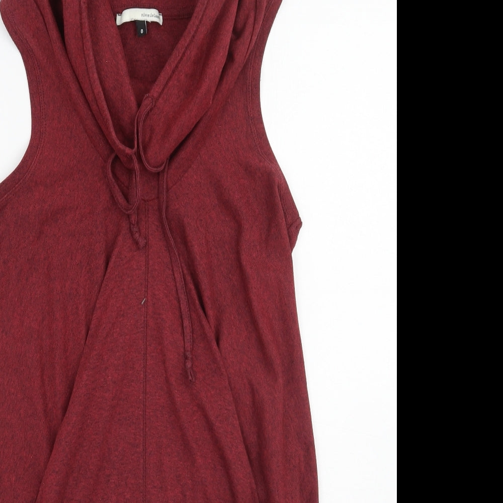 River Island Womens Red   Pullover Jumper Size 8