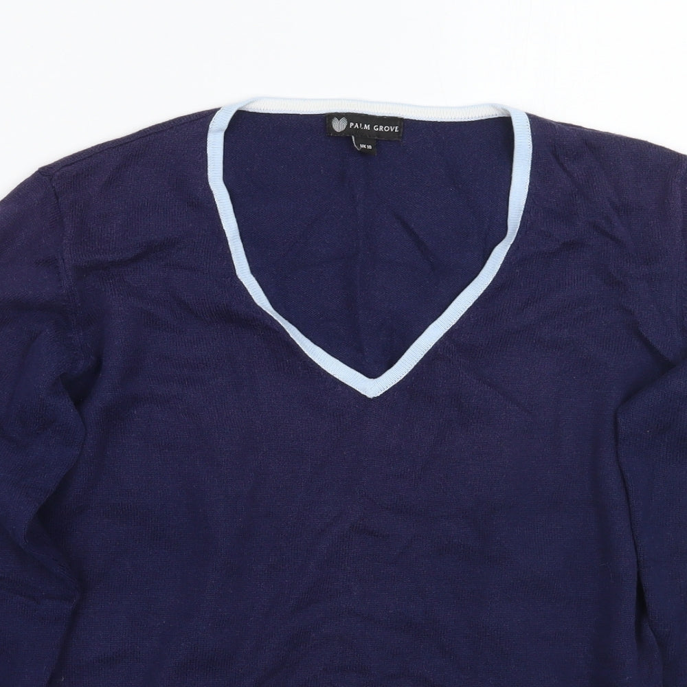 Palm Grove Womens Blue   Pullover Jumper Size 10