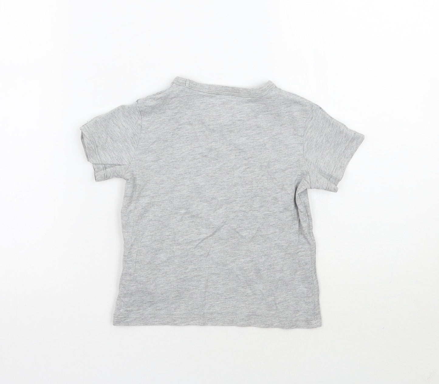 H&M Girls Grey   Basic T-Shirt Size 3 Years