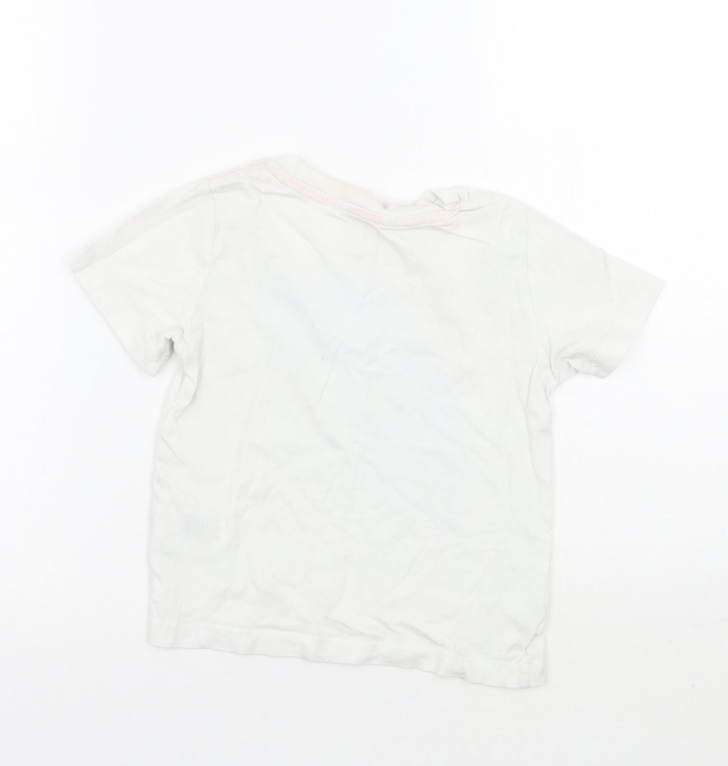 H&M Boys White   Basic T-Shirt Size 3 Years