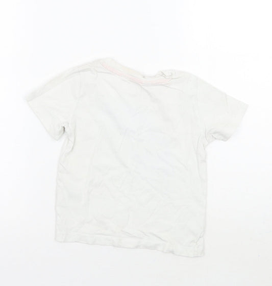 H&M Boys White   Basic T-Shirt Size 3 Years