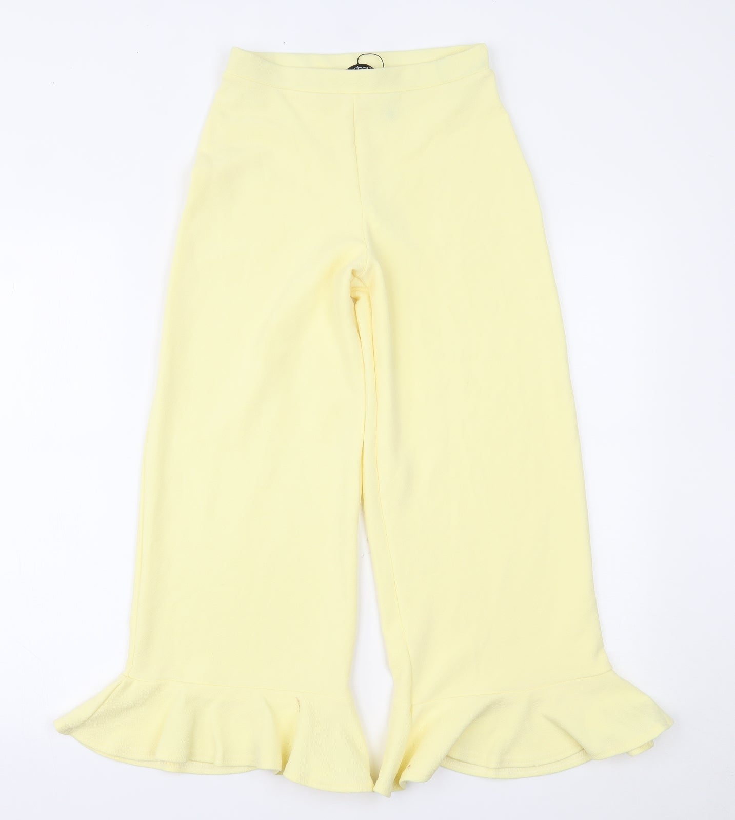 Boohoo Womens Yellow   Trousers  Size 6 L23 in