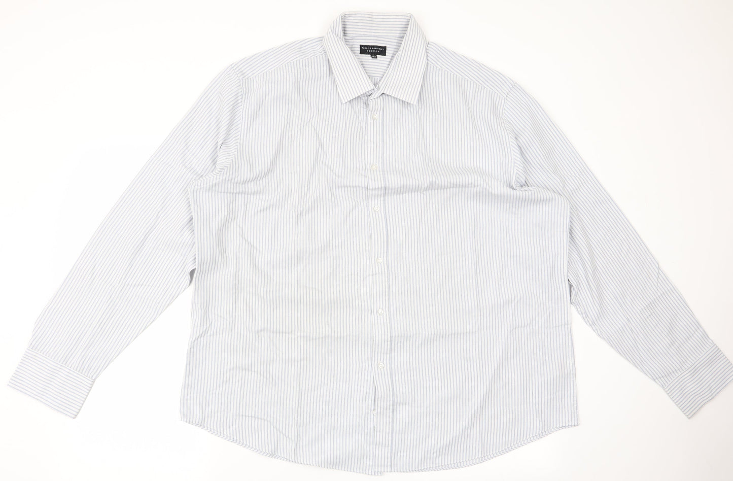 Matalan Mens Black Striped   Button-Up Size 18.5