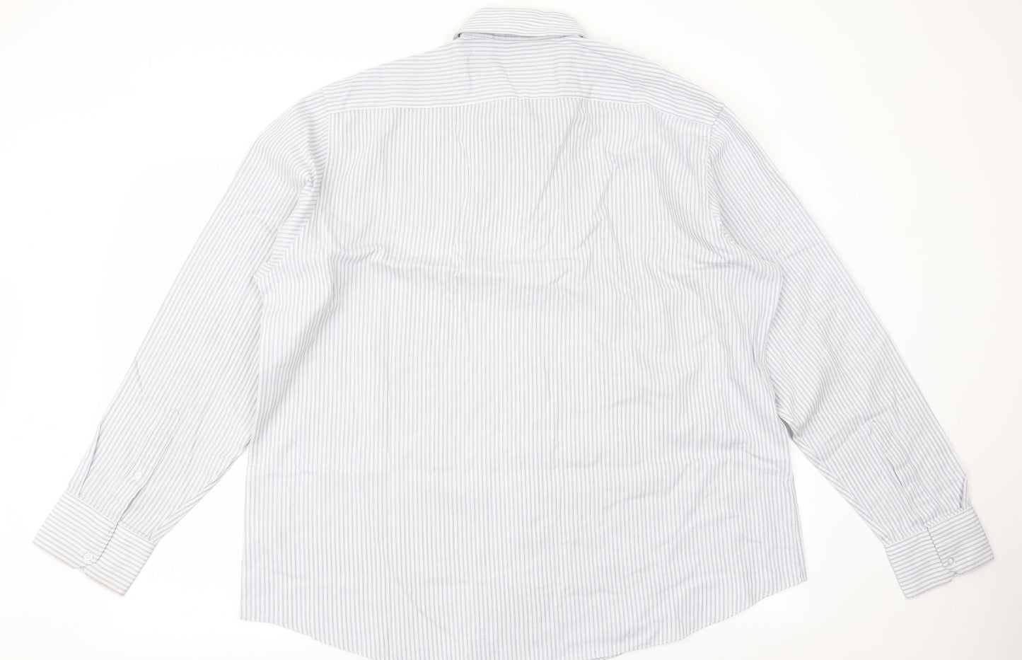 Matalan Mens Black Striped   Button-Up Size 18.5