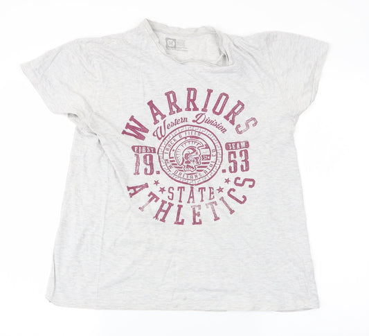 Cedar Wood State Mens Grey    T-Shirt Size M