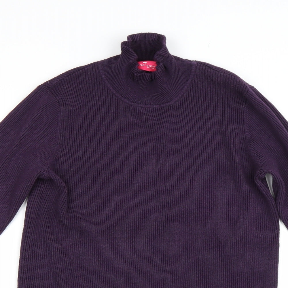 Together Womens Purple   Pullover Jumper Size 12