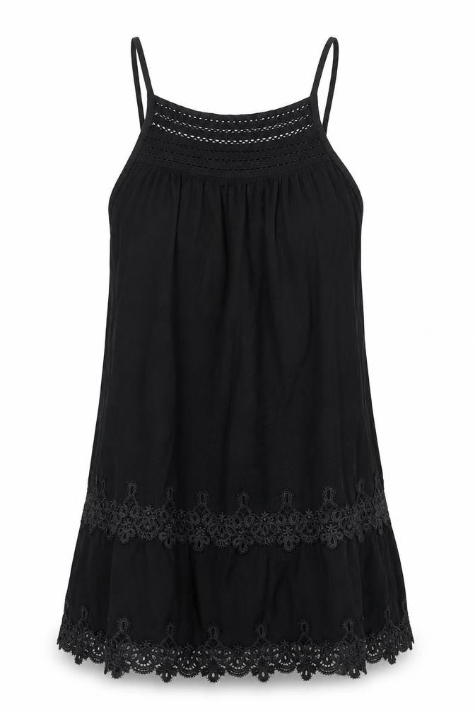 Miss Selfridge Womens Black   Basic Tank Size 8
