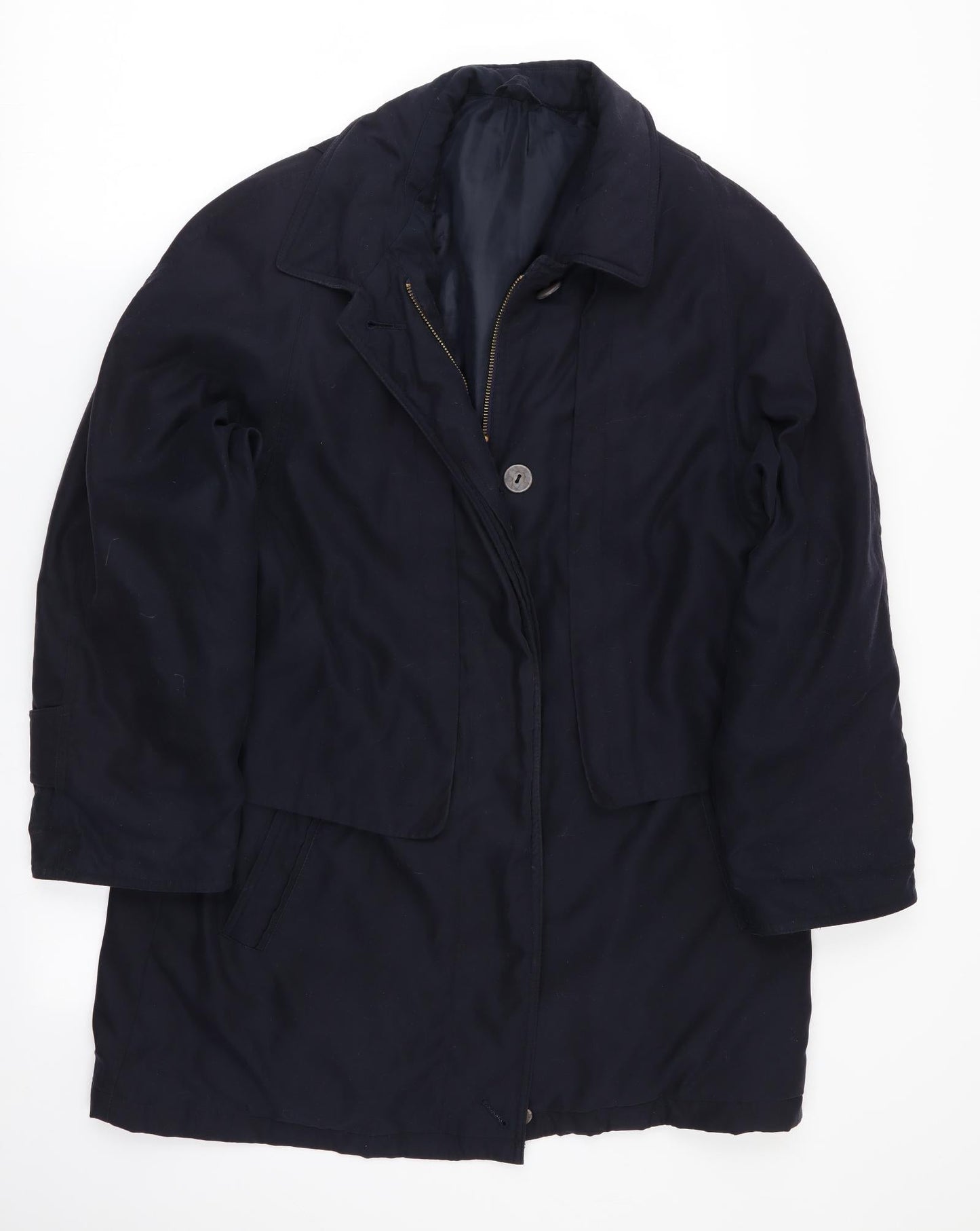 Preworn Womens Blue   Overcoat Coat