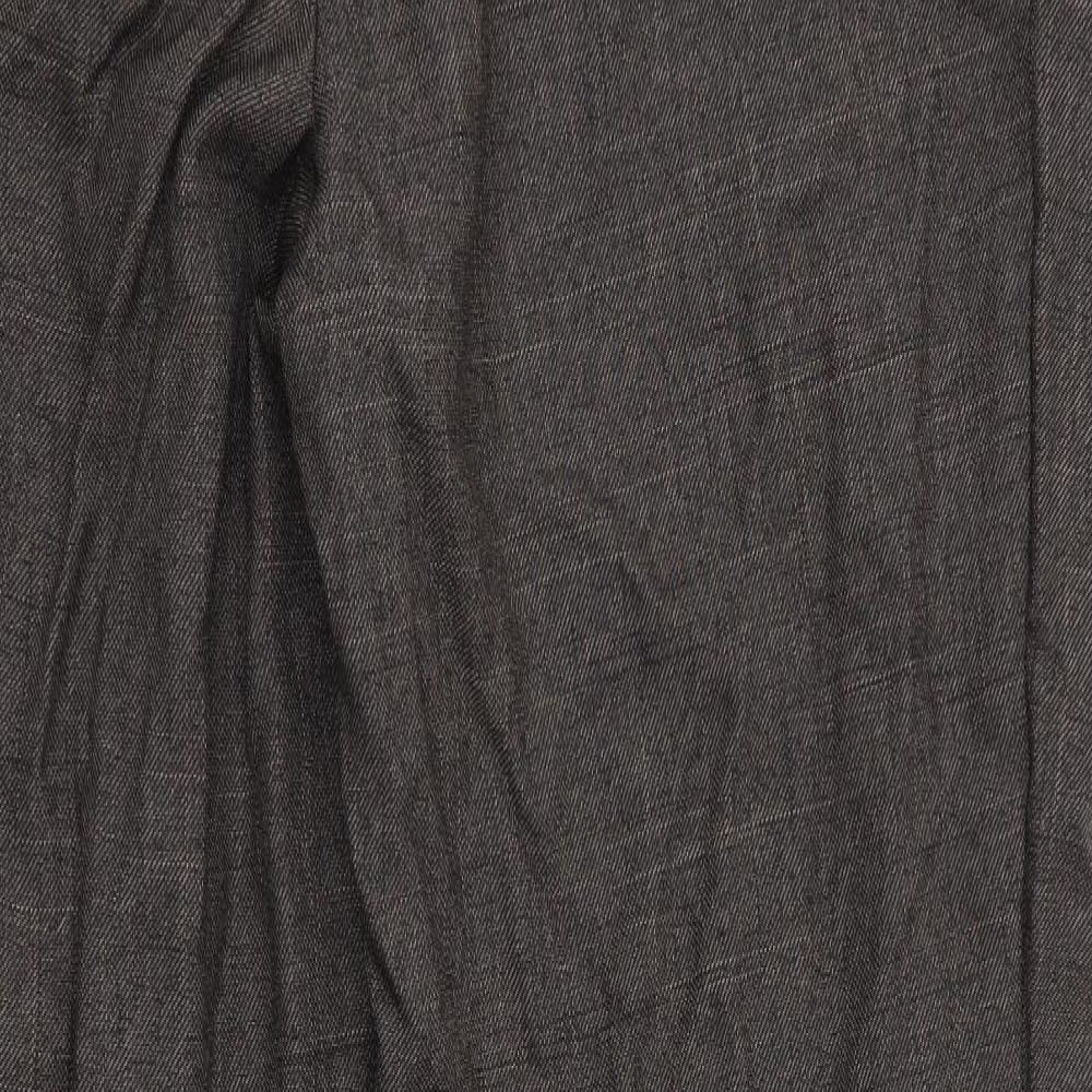 Marks and Spencer Womens Brown   Trousers  Size 12 L28 in - Back Elastication