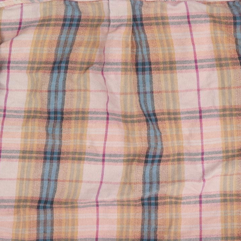 Natif Mens Orange Check   Button-Up Size M