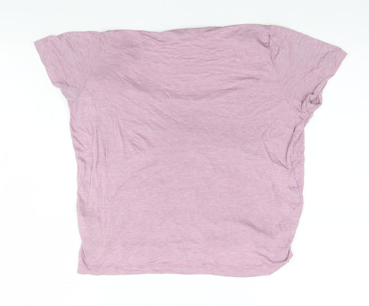 Marks and Spencer Womens Pink   Basic T-Shirt Size 14