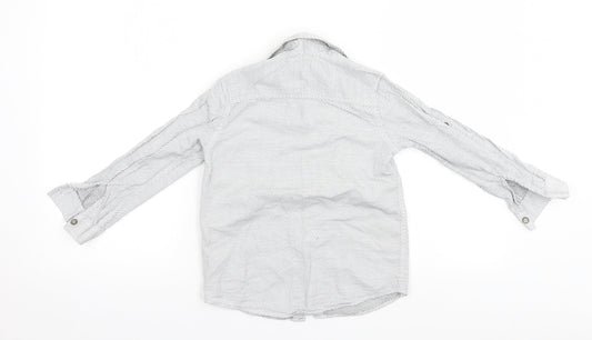 LC Waikiki Boys White Spotted  Basic Button-Up Size 5-6 Years