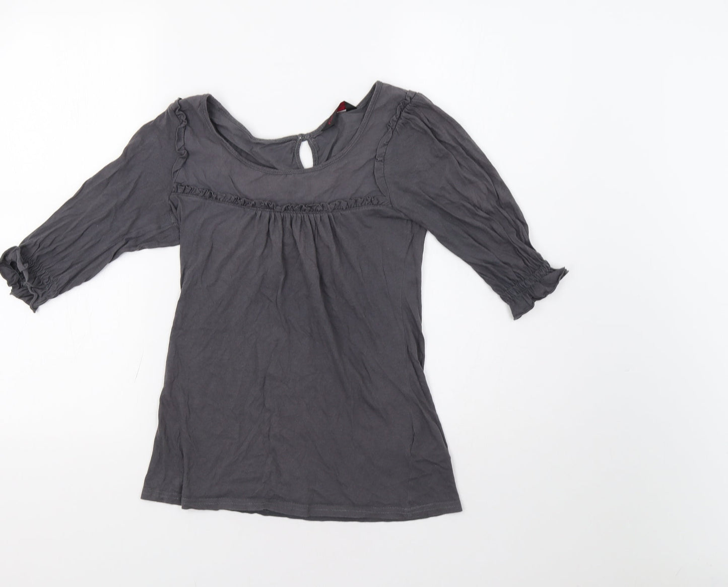 Miss Selfridge Womens Grey   Basic Blouse Size 8