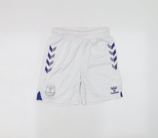 Everton Boys White   Sweat Shorts Size 12 Years - EVERTON FC