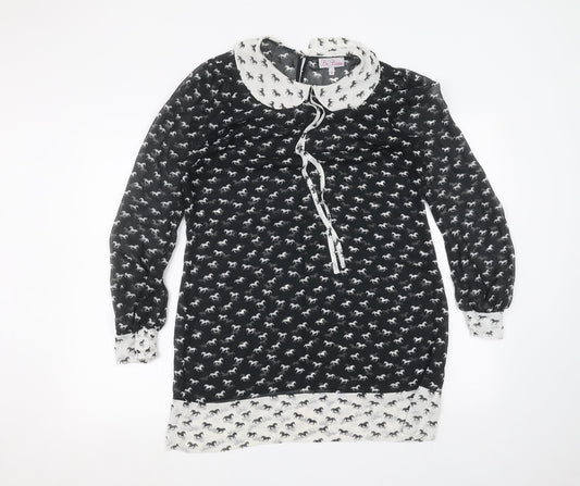 Be beau Womens Black   Basic Blouse Size 12
