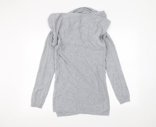 Papaya Womens Grey   Cardigan Jumper Size S