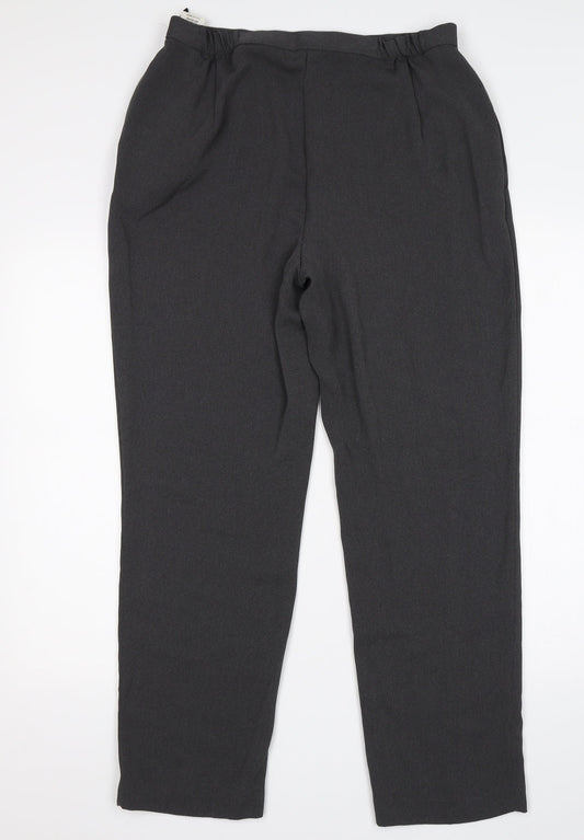 M&S Womens Grey   Trousers  Size 14 L28 in