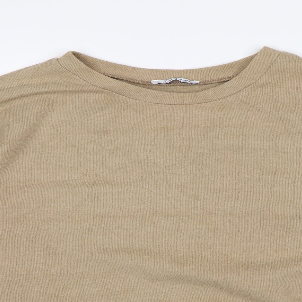 Zara Womens Beige   Pullover Jumper Size L