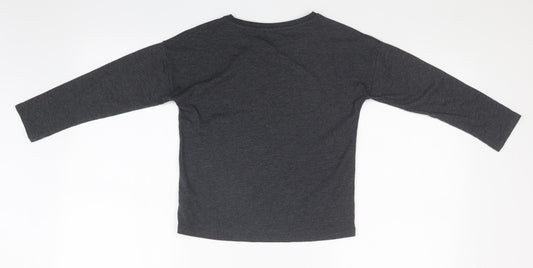 NEXT Girls Grey   Basic T-Shirt Size 7 Years