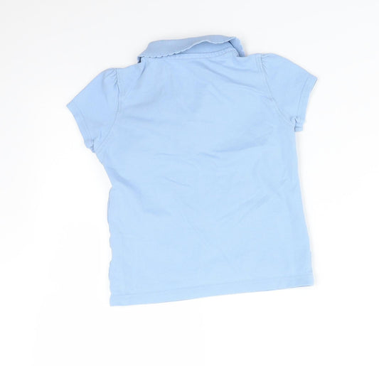 Girls Blue   Basic Polo