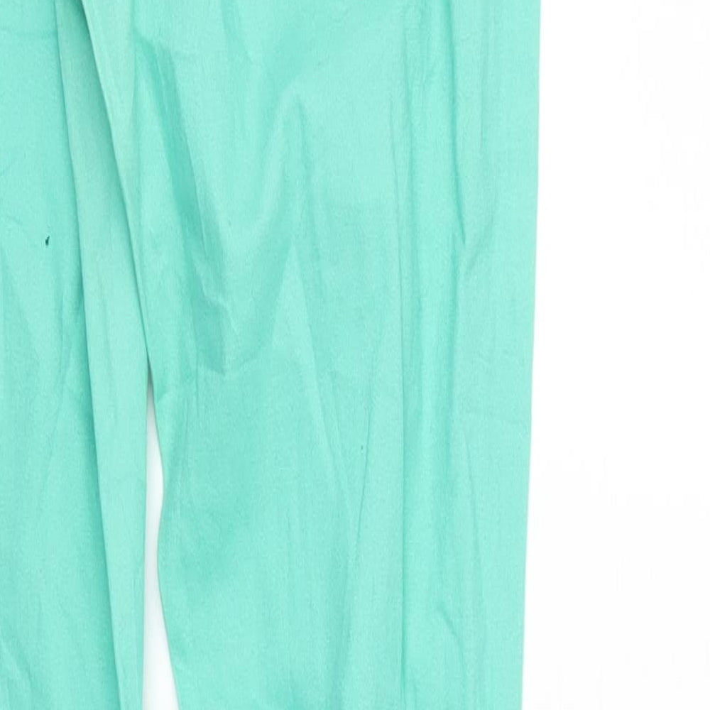 Pieces Womens Green  Denim Tapered Jeans Size 28 in L31 in