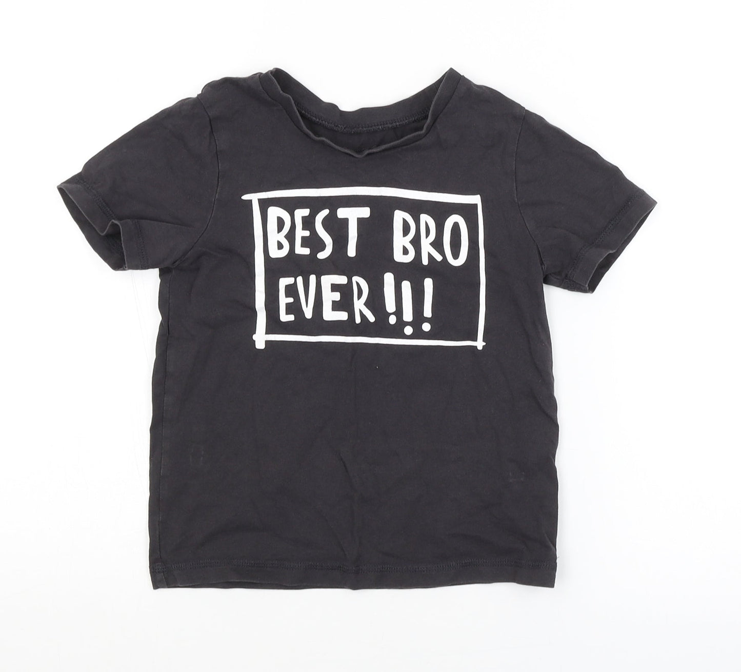 George Boys Grey   Basic T-Shirt Size 5-6 Years