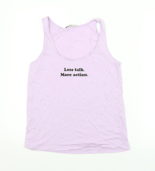 Stradivarius Womens Purple   Basic Tank Size S