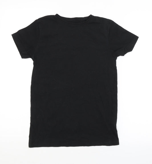 OUTLAWS Boys Black   Basic T-Shirt Size 11-12 Years