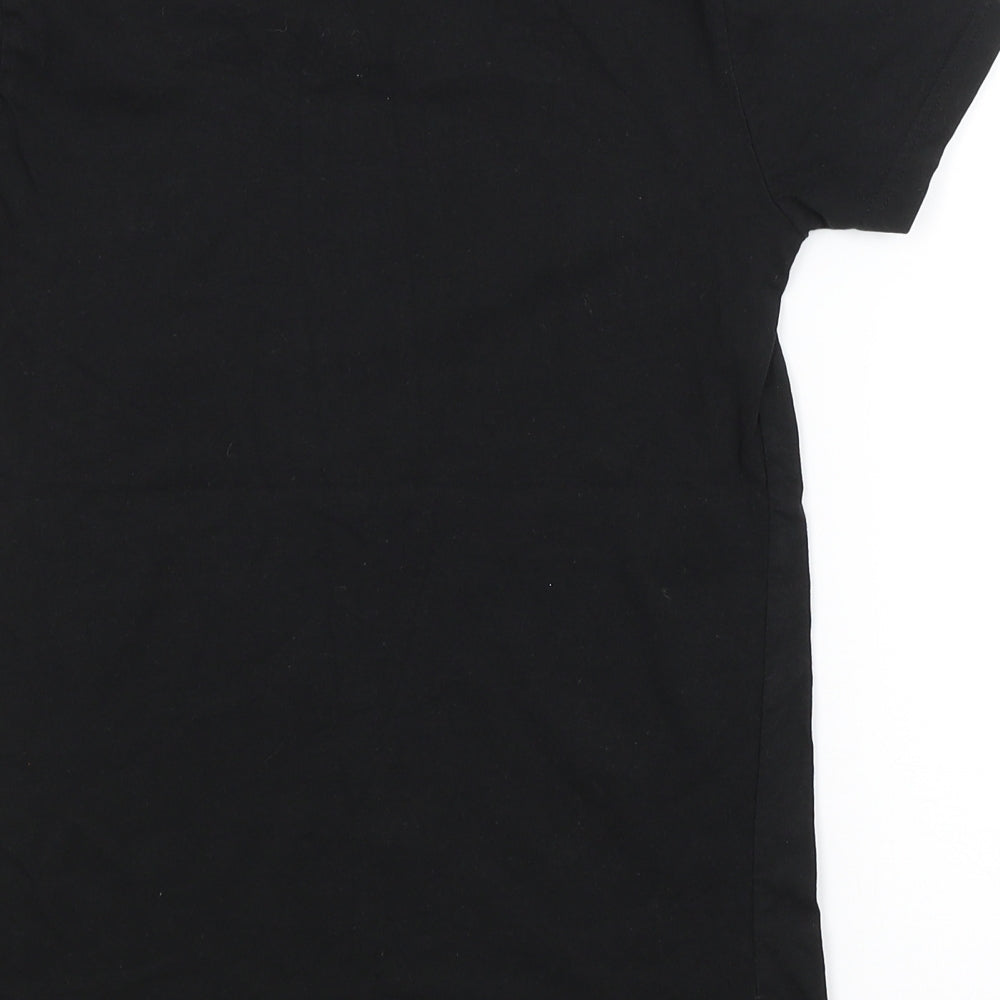 OUTLAWS Boys Black   Basic T-Shirt Size 11-12 Years