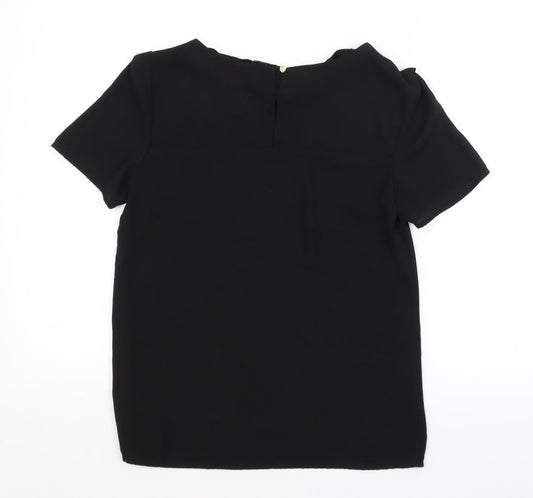 Oasis Womens Black   Basic Blouse Size 8