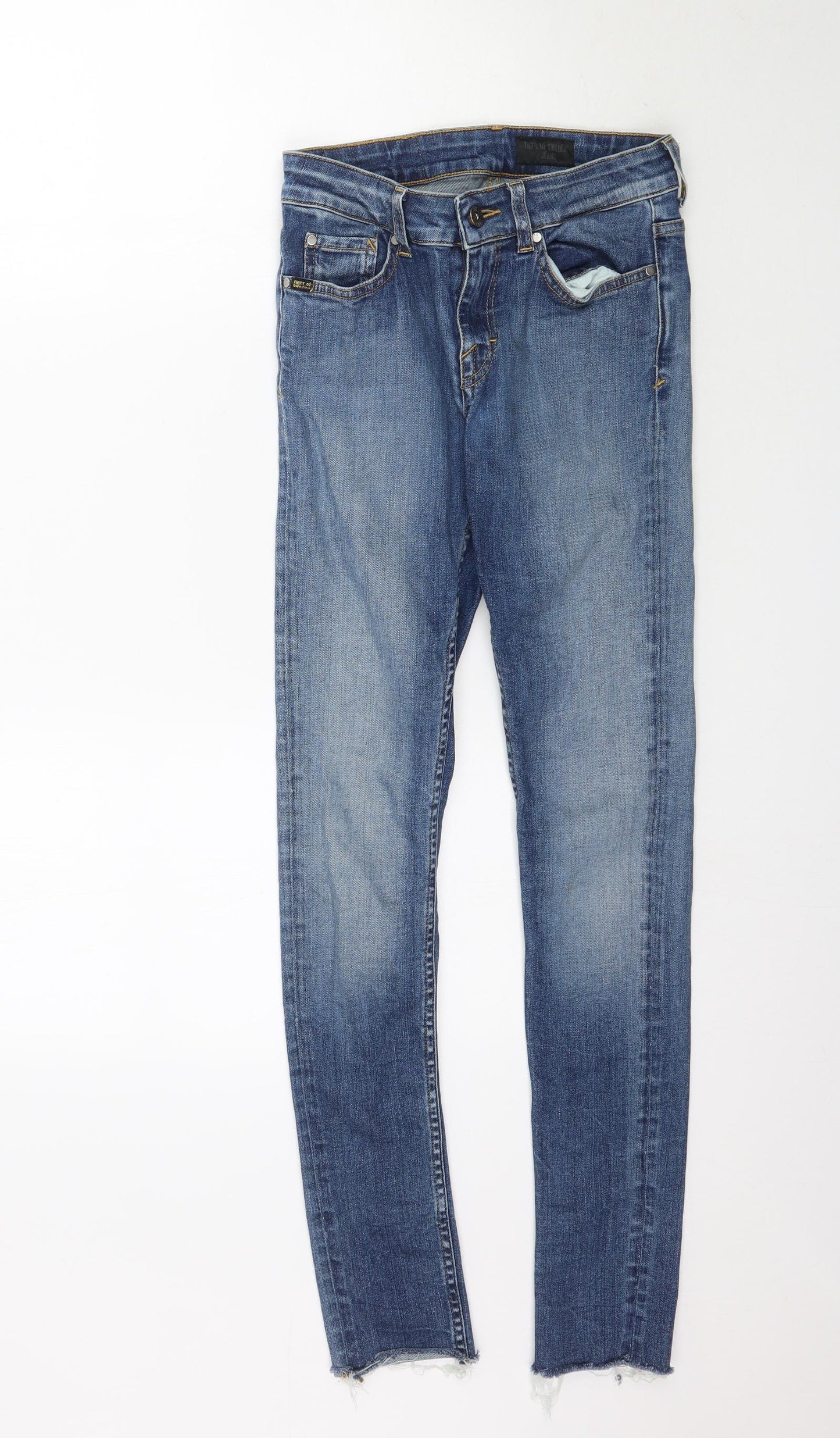 Preworn Womens Blue  Denim Skinny Jeans Size 27 in L30 in