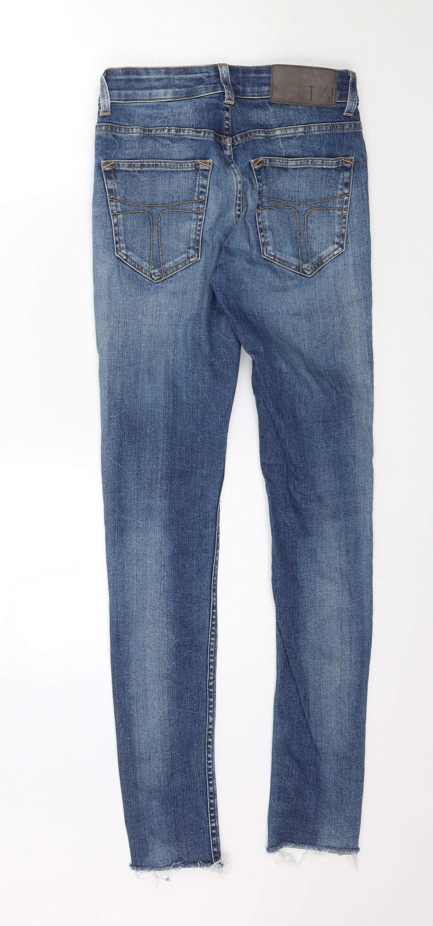 Preworn Womens Blue  Denim Skinny Jeans Size 27 in L30 in