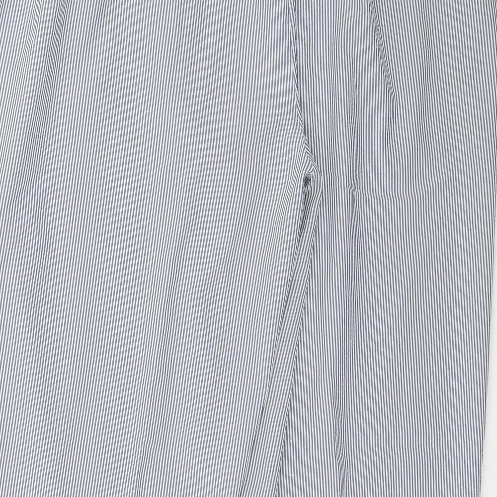 BM Womens Grey Striped  Trousers  Size 20 L27 in