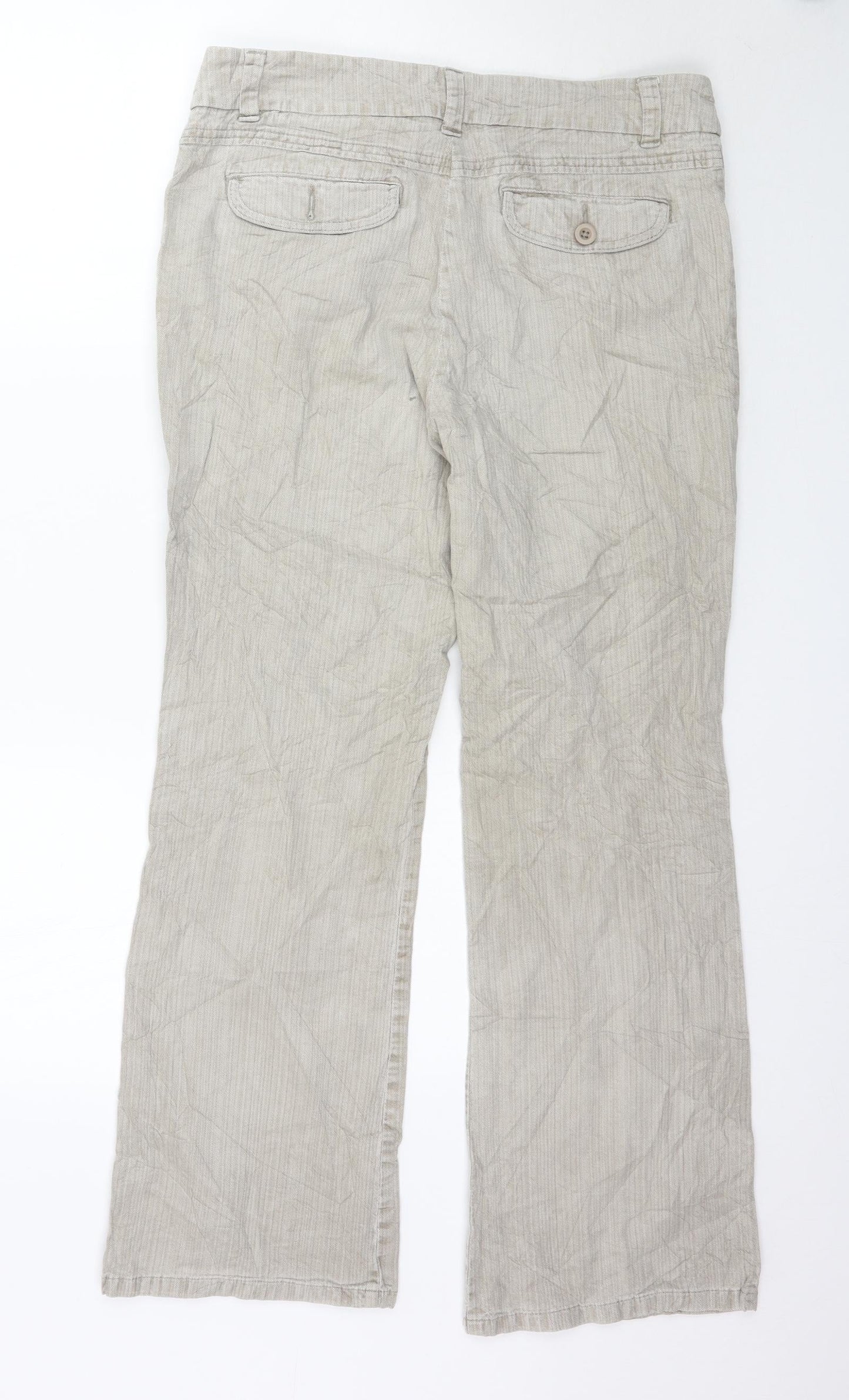 Marks and Spencer Womens Grey   Trousers  Size 12 L29 in