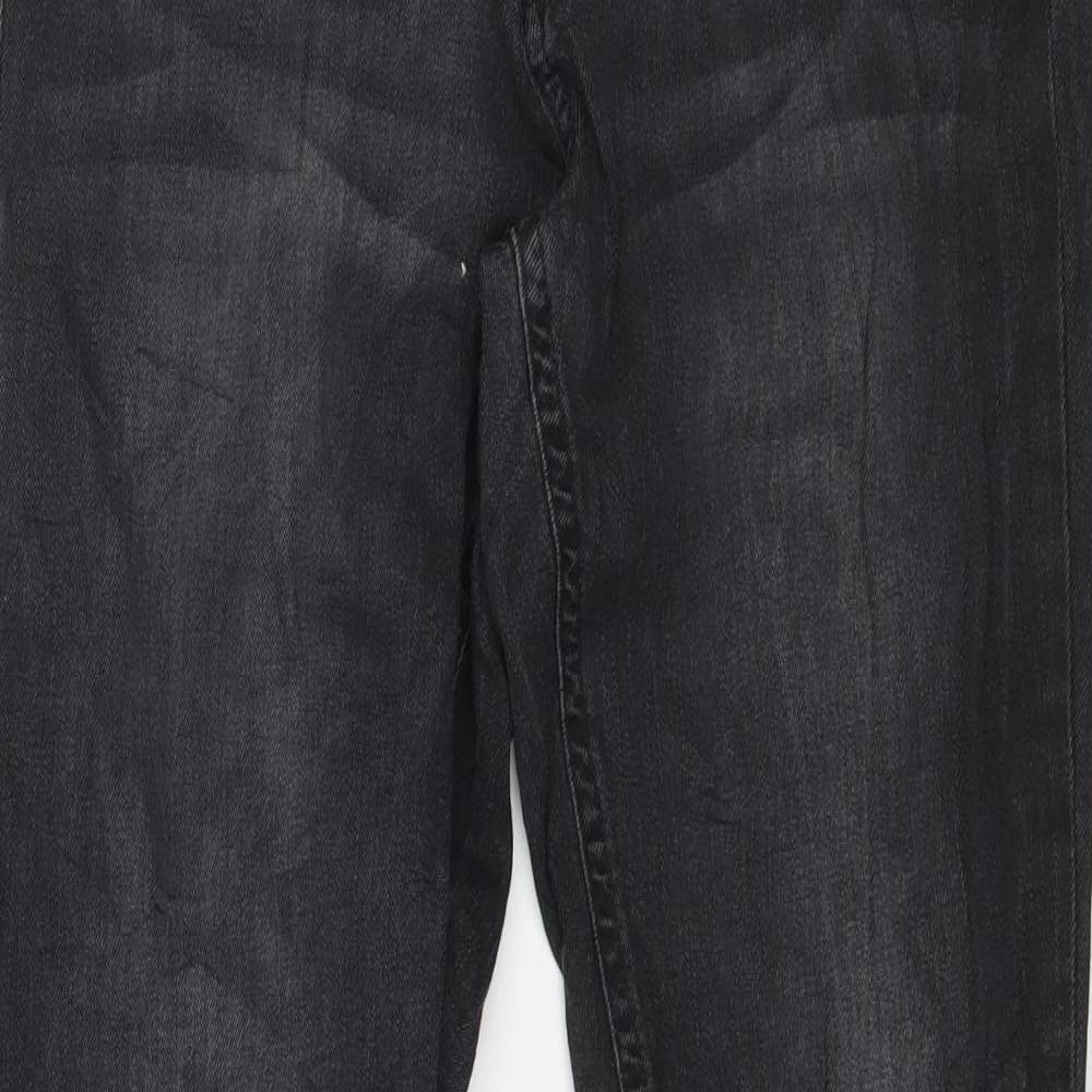 Preworn Womens Black  Denim Skinny Jeans Size 30 L32 in