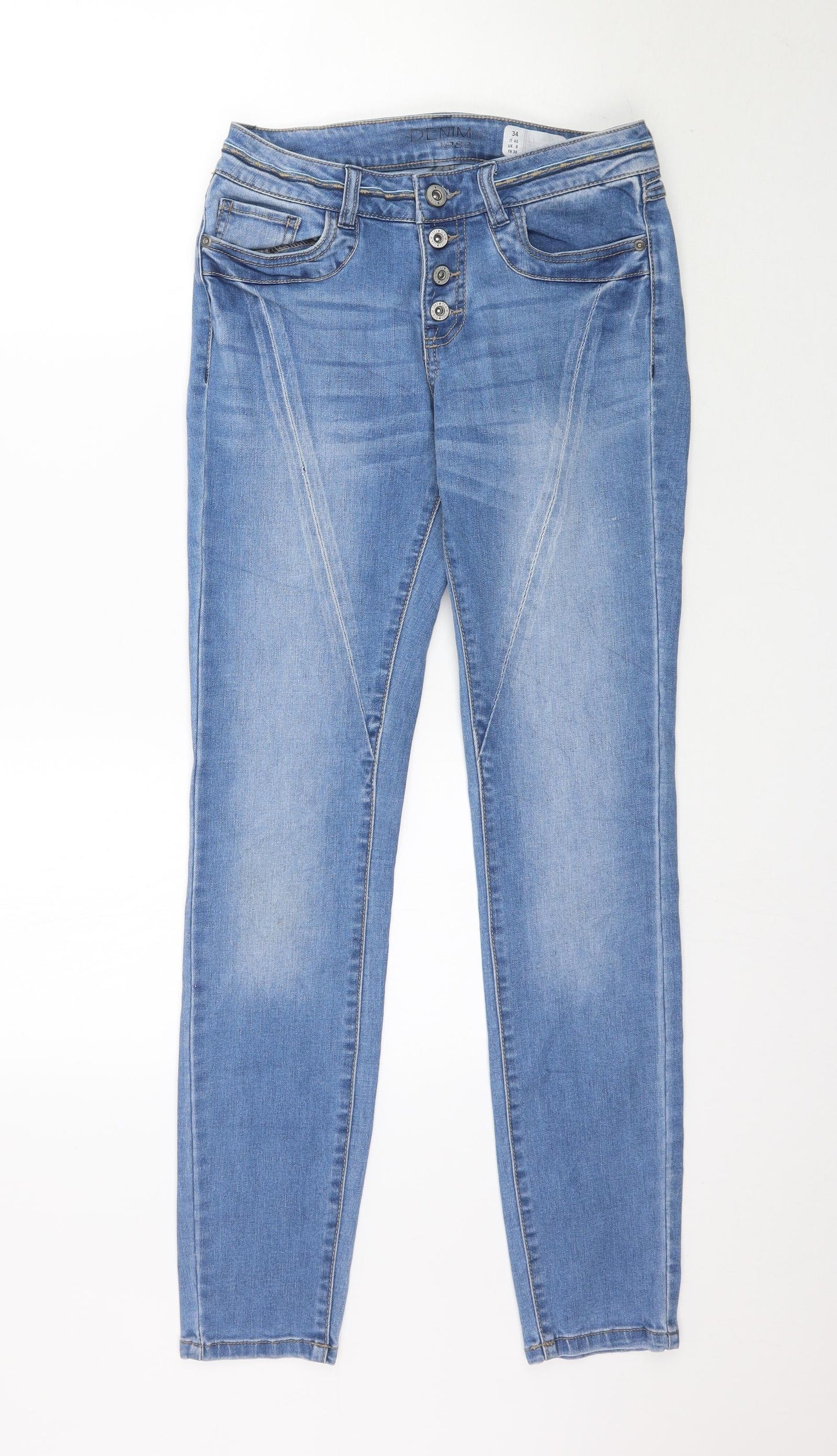 Denim 1982 Womens Blue  Denim Skinny Jeans Size 8 L31 in