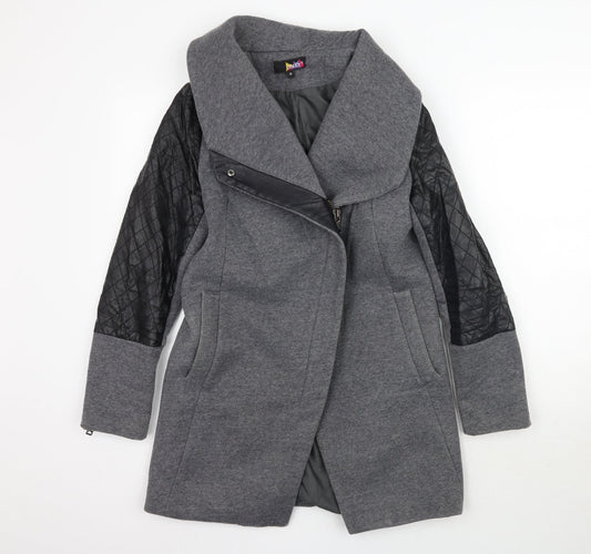 Osley Womens Grey   Overcoat Coat Size 10
