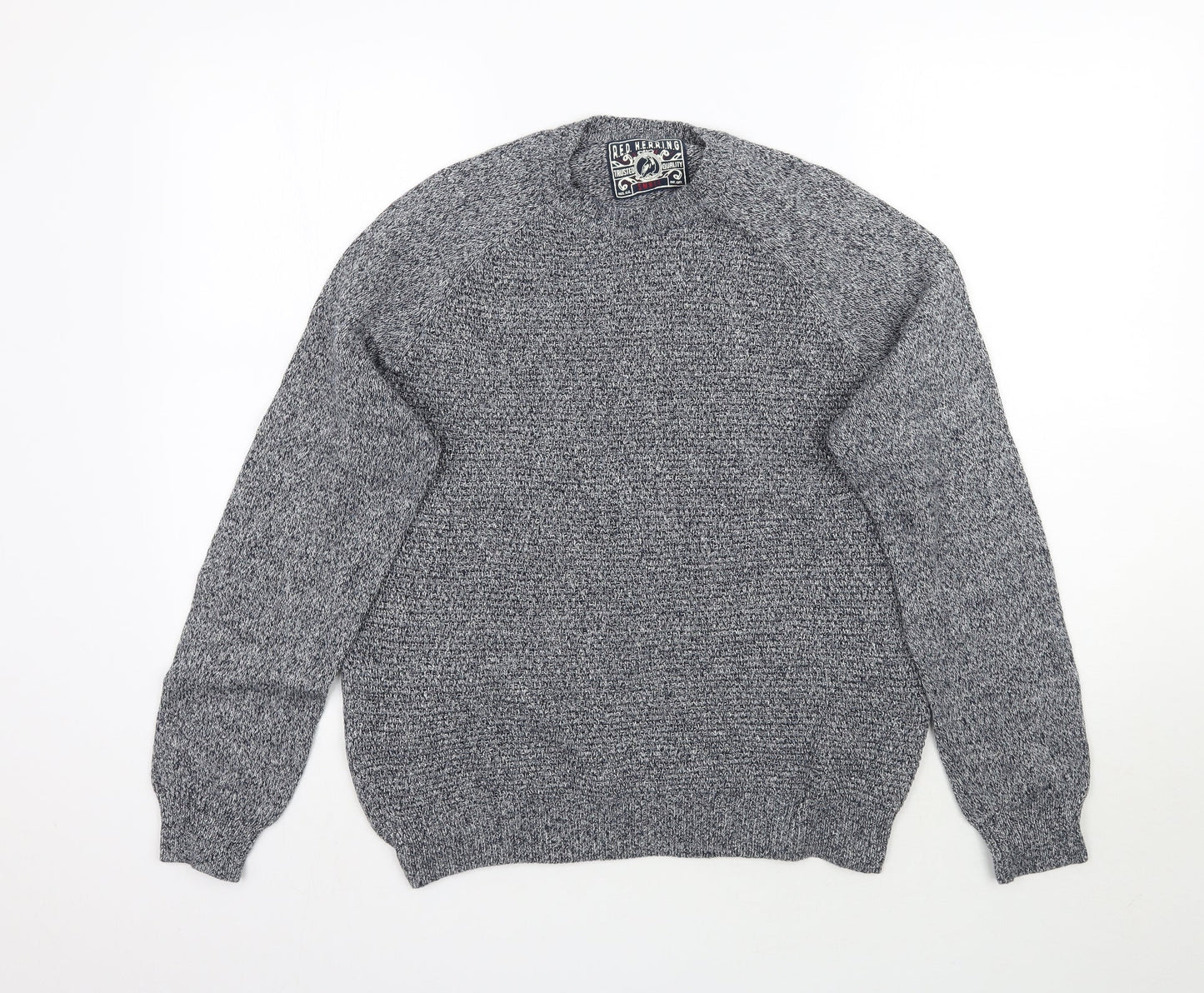 Red Herring Womens Grey  Knit Pullover Jumper Size S