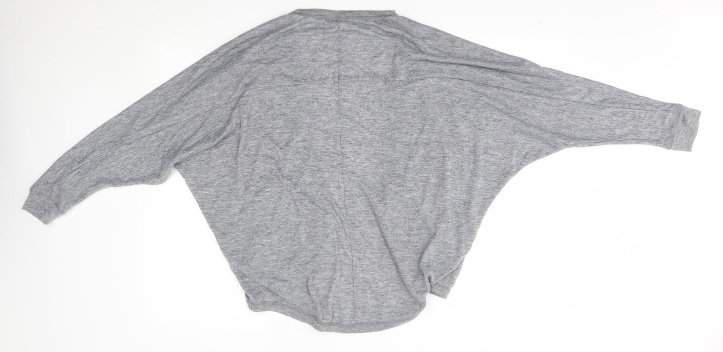 NEXT Womens Grey   Wrap Jumper Size 12