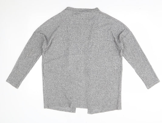 Jeff&co Womens Grey   Cardigan Jumper Size 10