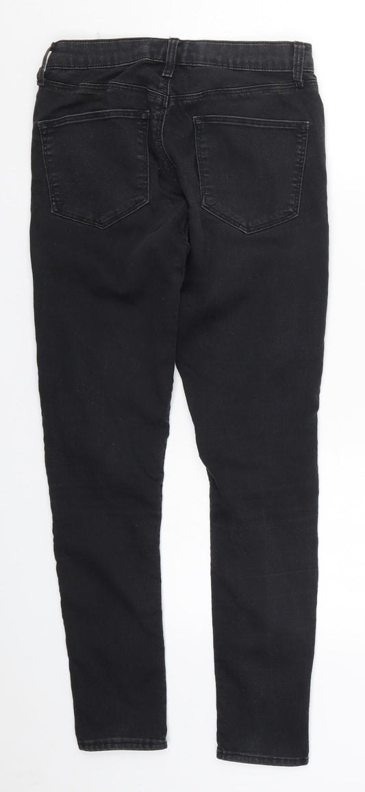 Topshop Womens Black  Denim Skinny Jeans Size 27 in L26 in