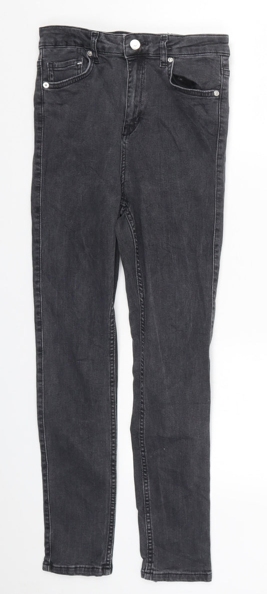 Blanche Womens Grey  Denim Skinny Jeans Size 26 in L25 in