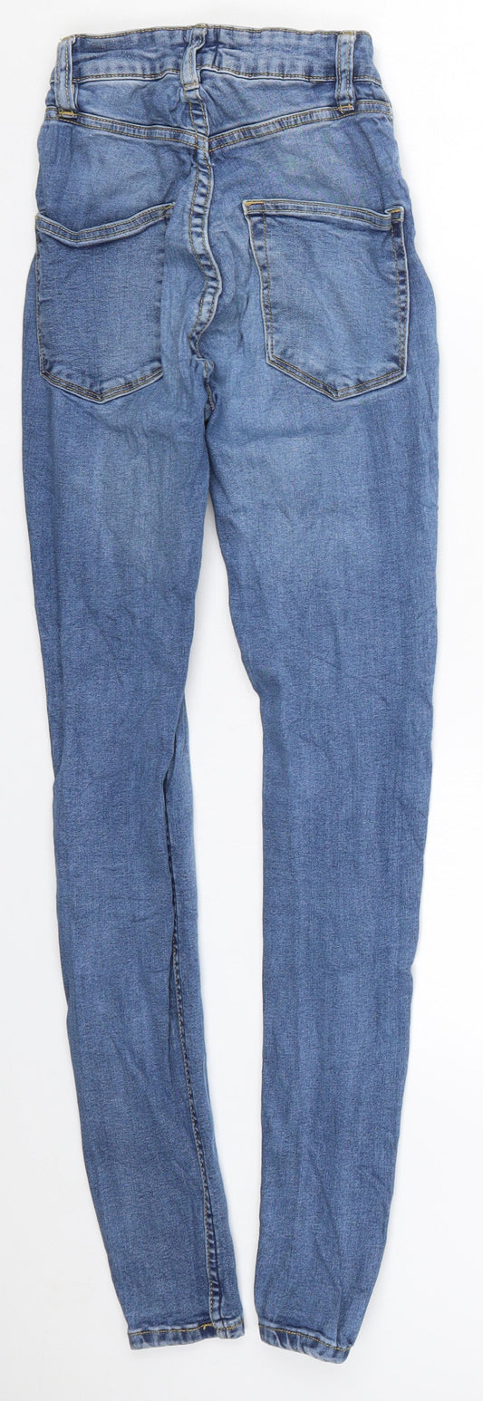 157 Womens Blue  Denim Skinny Jeans Size 23 in L28.5 in
